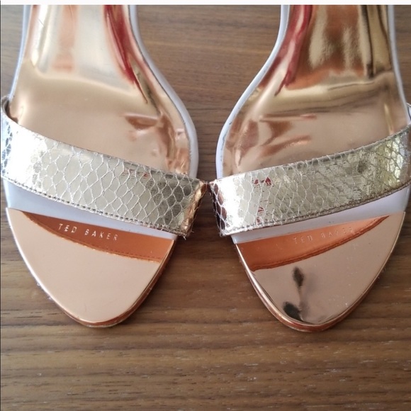 Ted Baker Pale Pink and Rose Gold Sandals - Picture 4 of 4